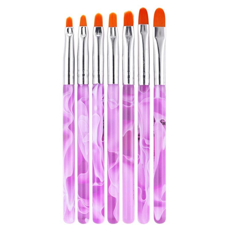 7 stuks Gel Penselen Set. Nagels. Alles 20% korting., Sieraden, Tassen en Uiterlijk, Uiterlijk | Cosmetica en Make-up, Blauw, .