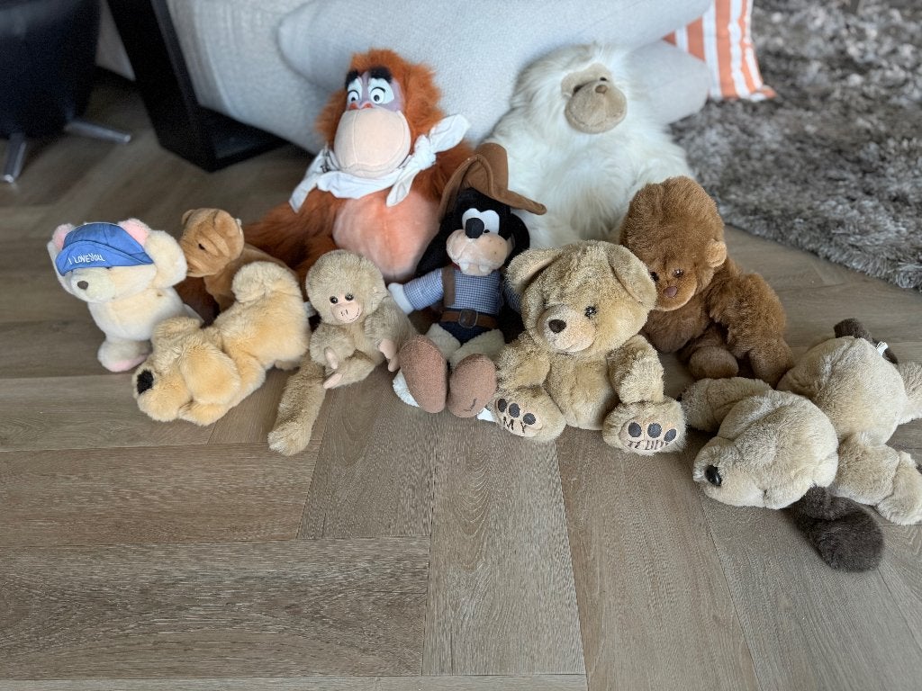 Grote collectie knuffels: apen, beren en meer!, Ophalen, Overige merken, Overige karakters, Overige typen