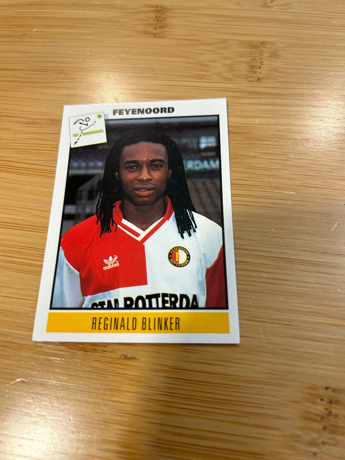 Panini Voetbal '94 Sticker Reginald Blinker Feyenoord, Ophalen of Verzenden, Zo goed als nieuw, Sport