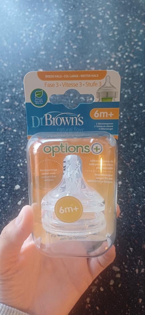 Dr Brown's 6m+ spenen (nieuw), Ophalen of Verzenden, Nieuw, Overige typen
