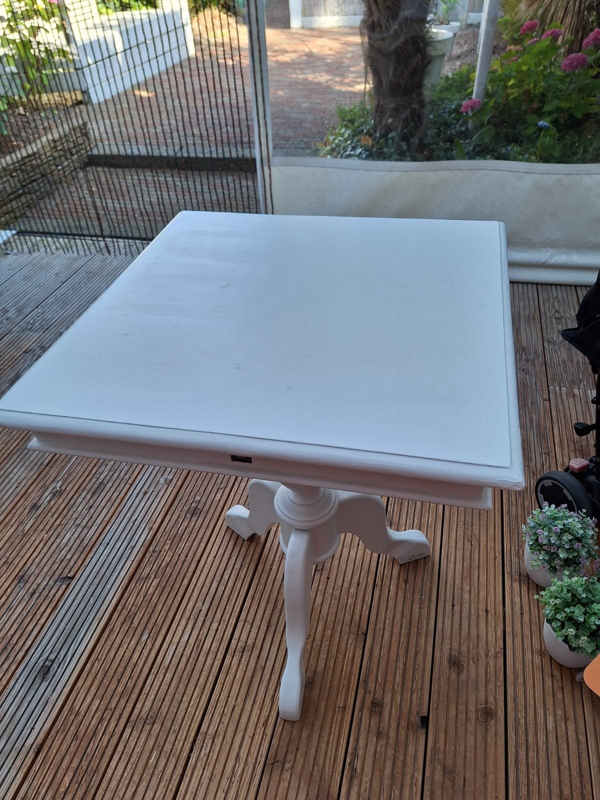 Riviera Maison Bistro Tafel 60x60 bij 70 hoog, Huis en Inrichting, Tafels | Eettafels, Ophalen, Gebruikt, Tot twee personen, Vierkant