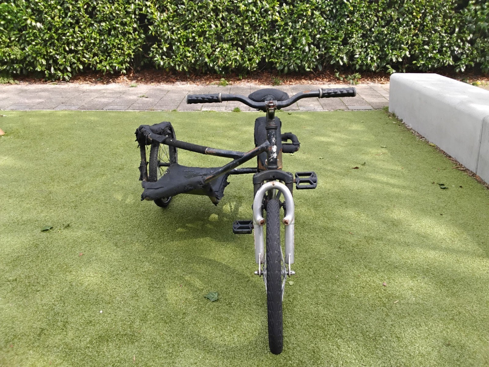 en unieke zijspan fiets 20 inch, Ophalen, Gebruikt, Velgrem, Zelfbouw