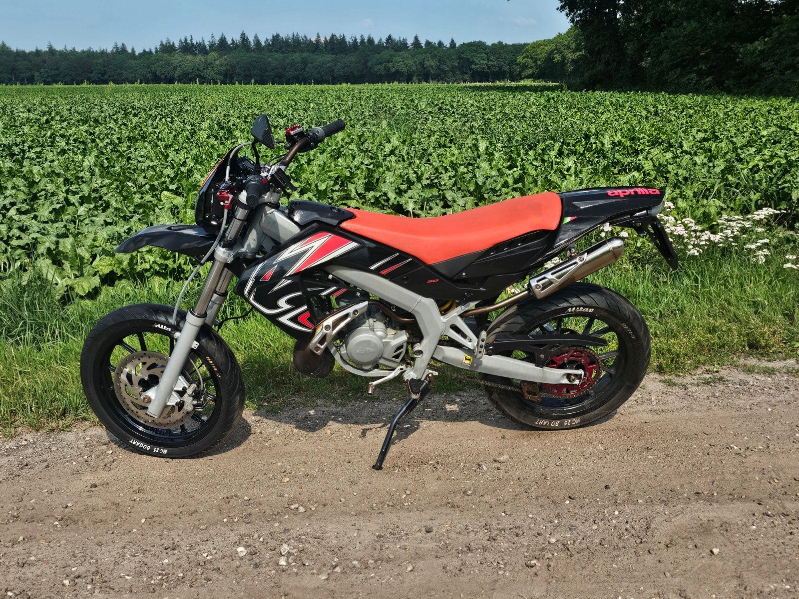 Aprilia schakelbrommer 50cc, Fietsen en Brommers, Brommers | Crossbrommers, Ophalen, Gebruikt, Overige merken