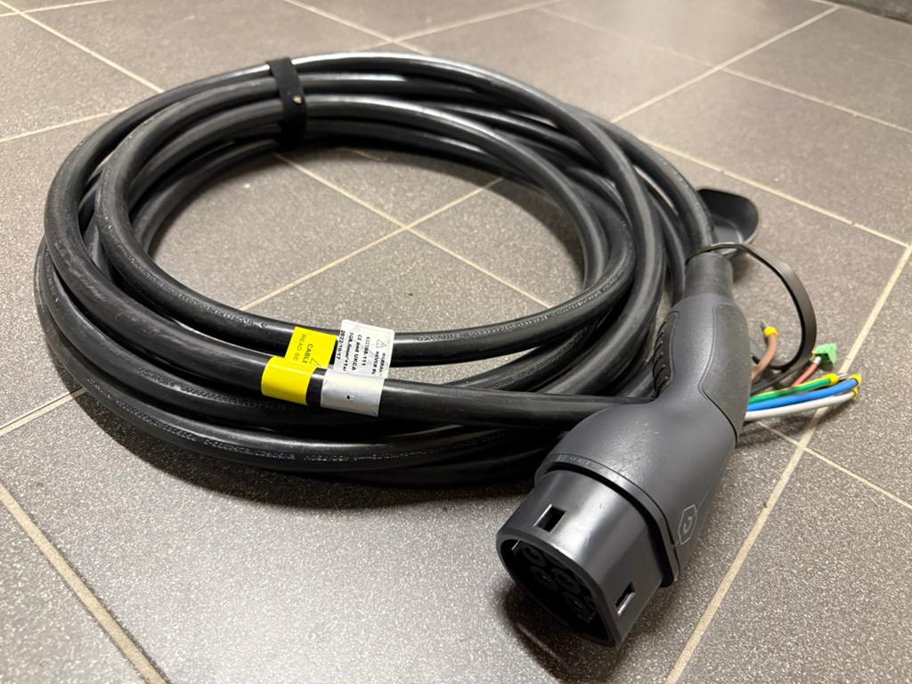 8m open EV Laadkabel Type 2 Mode 3, 32A/3-fase, 480V, 22kw, Ophalen of Verzenden, Nieuw, Laadkabel