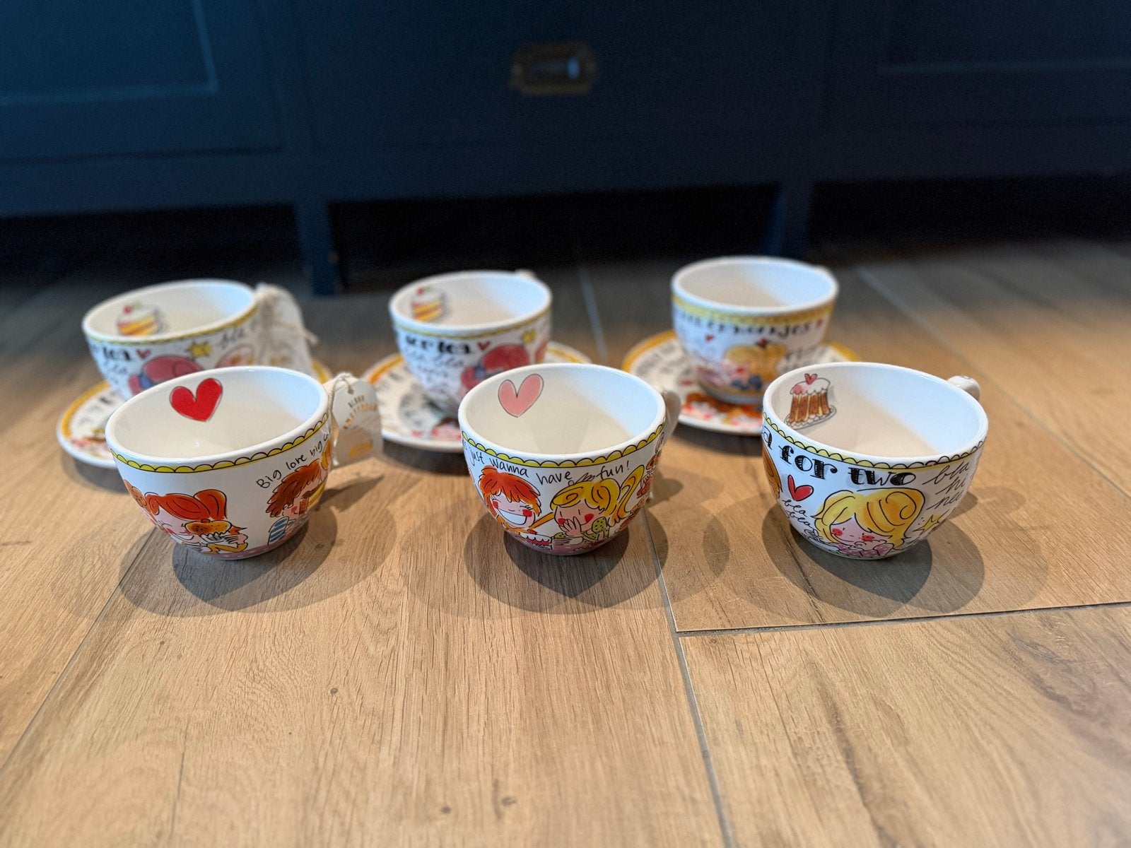 Blond Amsterdam Grote Mokken/Soepkommen met Schotels, Ophalen of Verzenden, Nieuw, Blond Amsterdam, Mok