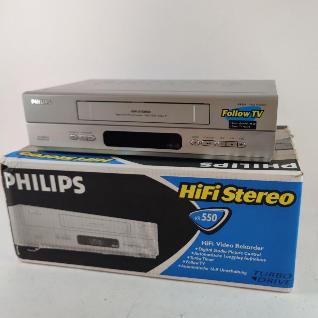 Philips VR550 Videorecorder + AB en Doos || €84.99, Ophalen of Verzenden, X, X, X