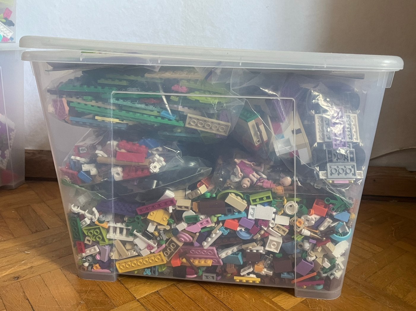 Grote doos Lego Friends, Elves en DC superhero girls, Inclusief minifiguren, Gebruikt, Lego, Friends