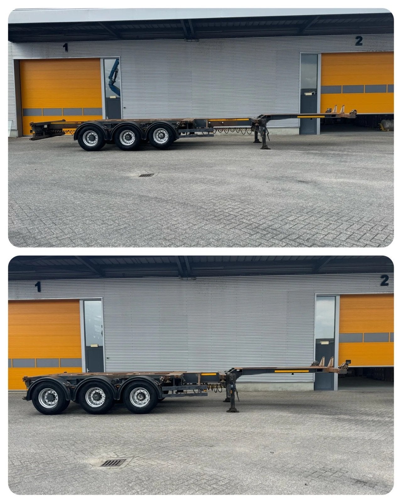 Broshuis Multi Modaal 3-Assig Container Chassis, 20 30 40 45, Overige brandstoffen, Origineel Nederlands, Bedrijf, Aanhangers en Opleggers