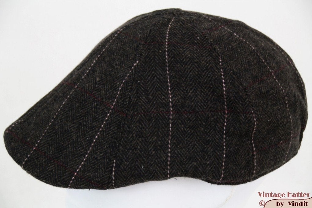 Platte pet Hawkins tweed voorgevormd donker bruin 59 nieuw, Nieuw, Ophalen of Verzenden, Pet, 58 of 59 cm (L, 7¼ of ⅜ inch)