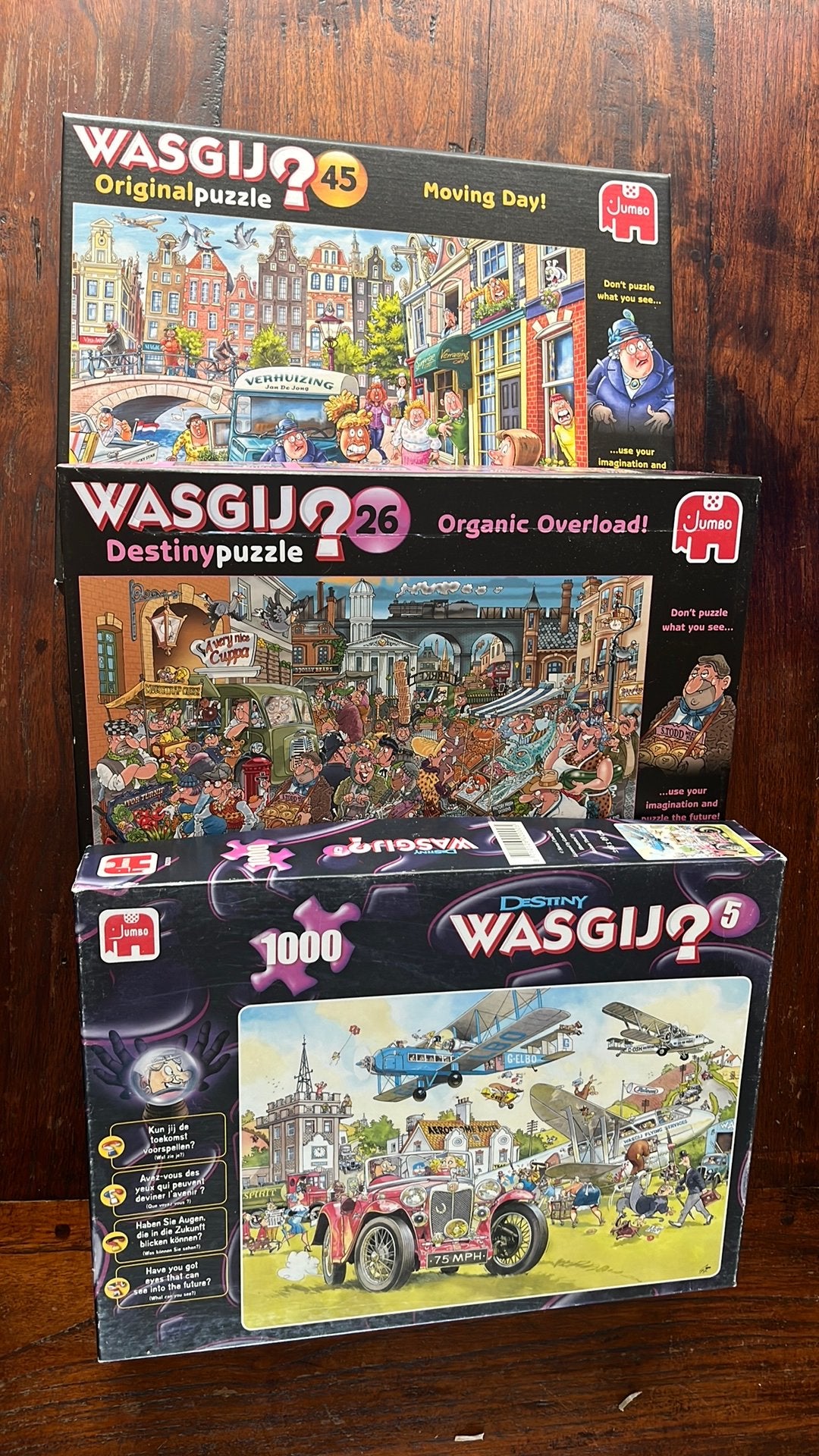 Wasgij puzzels, Ophalen of Verzenden, 500 t/m 1500 stukjes, Zo goed als nieuw, Legpuzzel