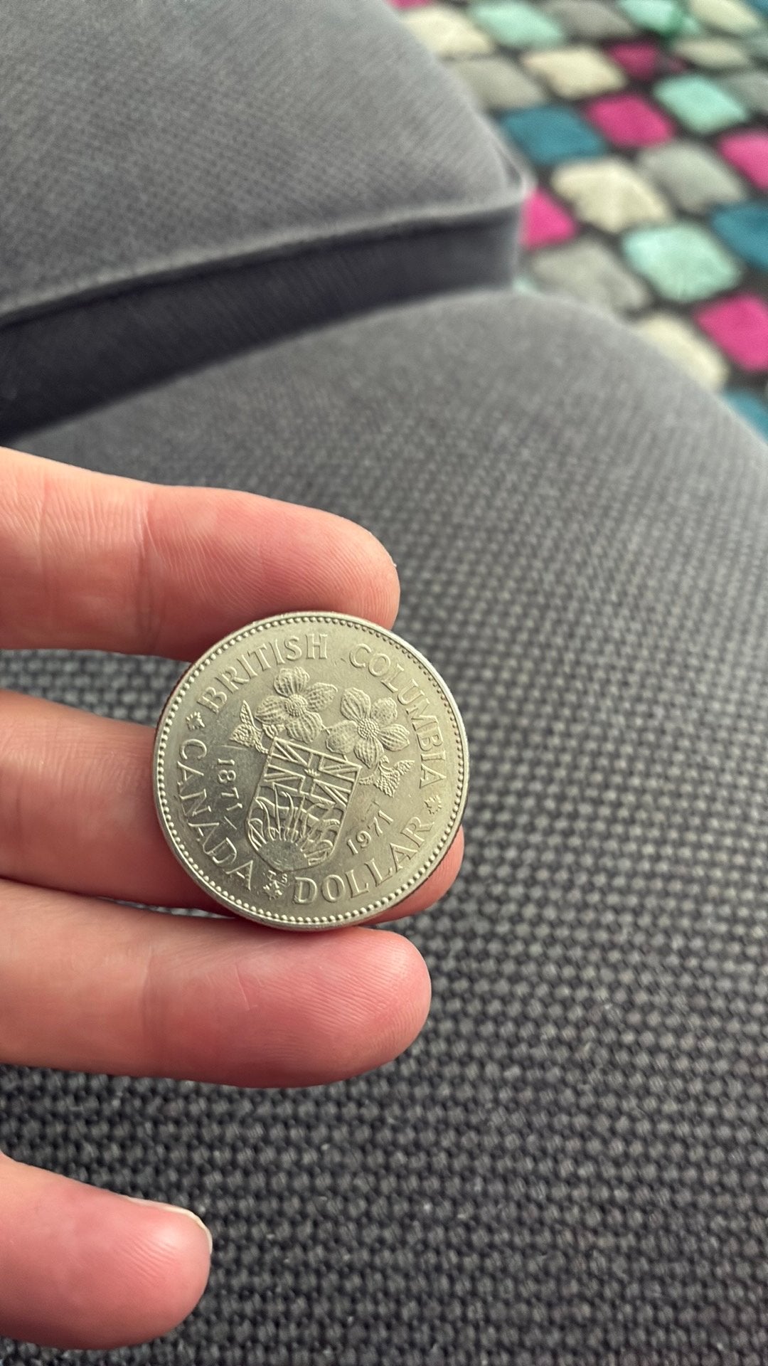 Canada 1 dollar 1971 British Colombia, Ophalen of Verzenden, Noord-Amerika