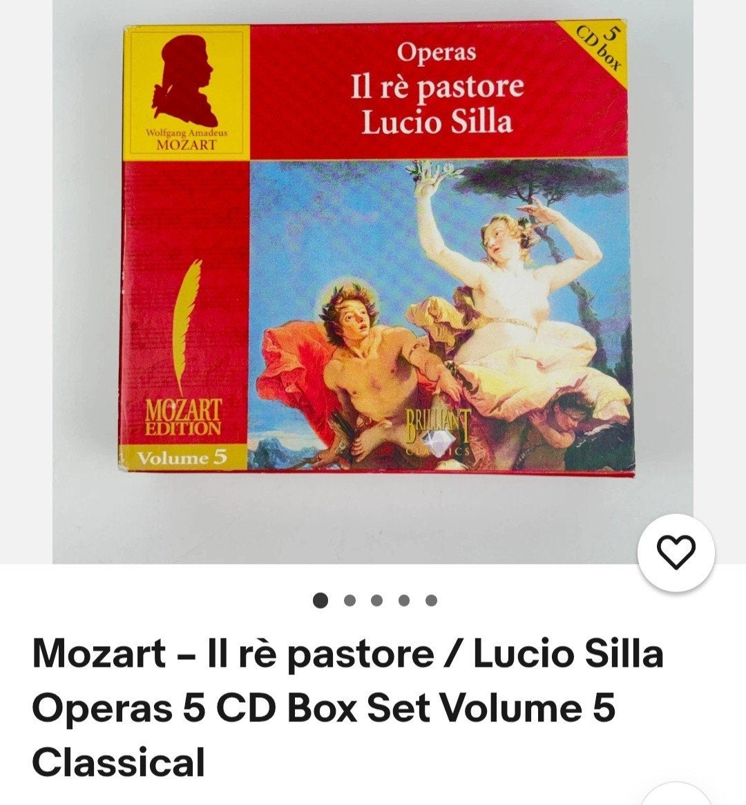 Mozart Edition Vol. 5: Il rè pastore / Lucio Silla (5 CD Bo, Ophalen, Boxset, Mozart, Opera of Operette
