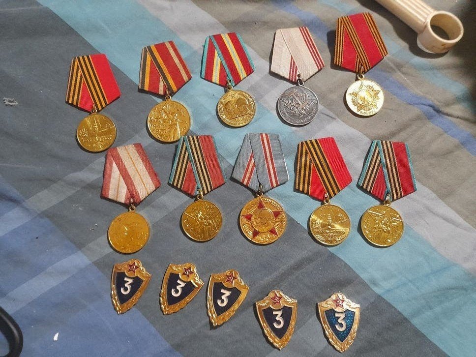 Complete set Russische medailles WO2, Ophalen of Verzenden, Landmacht, Overige gebieden, Lintje, Medaille of Wings