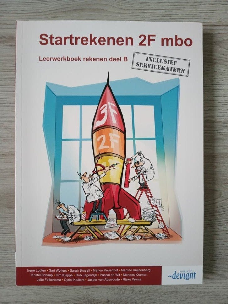 Startrekenen 2F mbo Leerwerkboek deel B - Deviant, Ophalen of Verzenden, Zo goed als nieuw, MBO, Irene Lugten, Sari Wolters, Sarah Brusell, Manon Keuenhof enz.