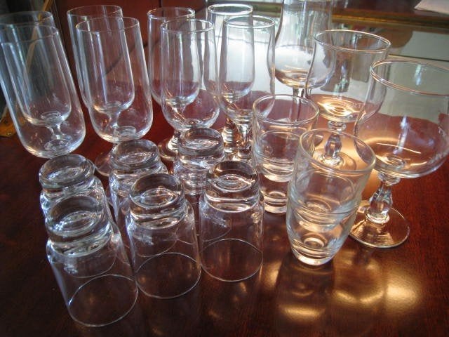 Set van 21 glazen voor sherry, porto en borrels, perfekt !!, Ophalen of Verzenden, Gebruikt, Bierglas