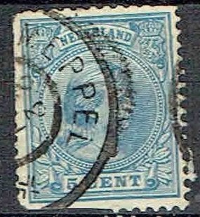 Nederland 1891 nr 35 Prinses Wilhelmina  MEPPEL, Verzenden, Gestempeld, Koningshuis