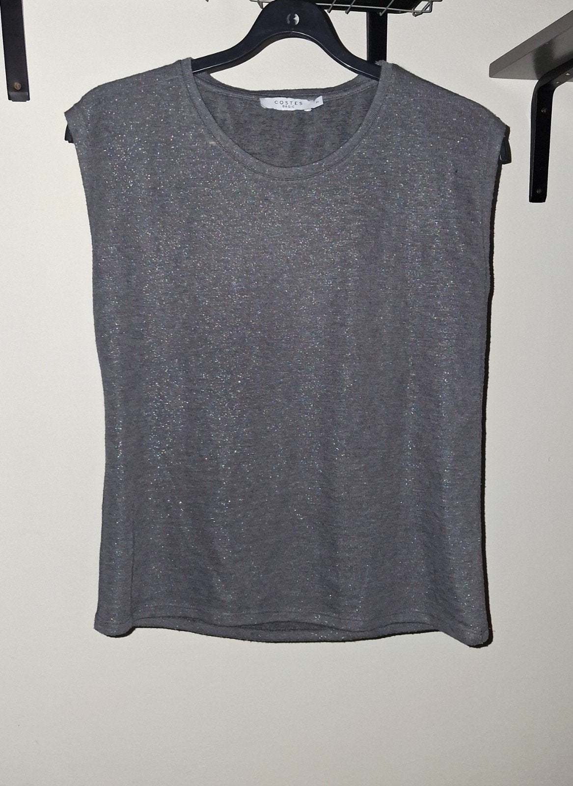 COSTES shirt maat M. 5hale=4betale, Kleding | Dames, Ophalen of Verzenden, Zo goed als nieuw, Grijs, Korte mouw