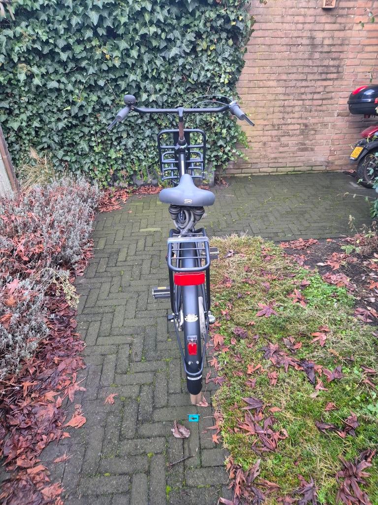 Cortina U4 Transportfiets Dames - Zwart, Fietsen en Brommers, Fietsen | Dames | Damesfietsen, Gebruikt, Velgrem, Versnellingen
