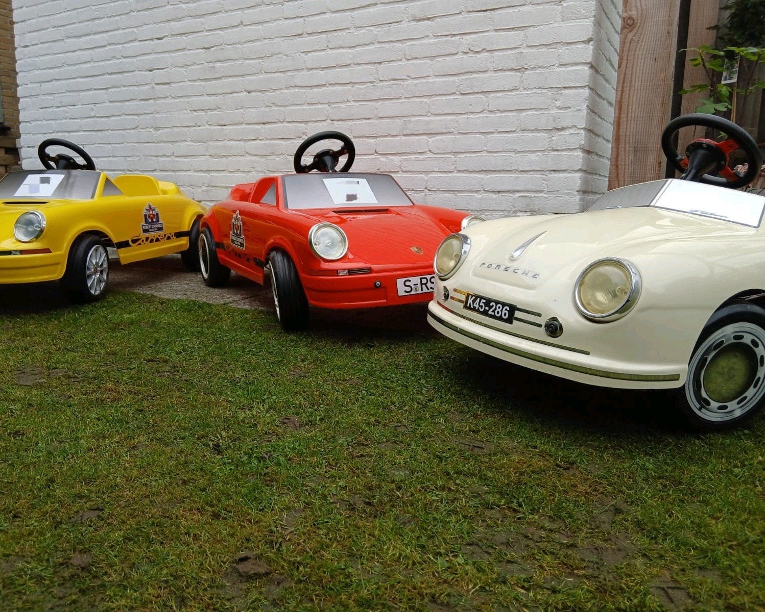 Porsche 356 speedster. Electrische auto kinderauto accu trap
