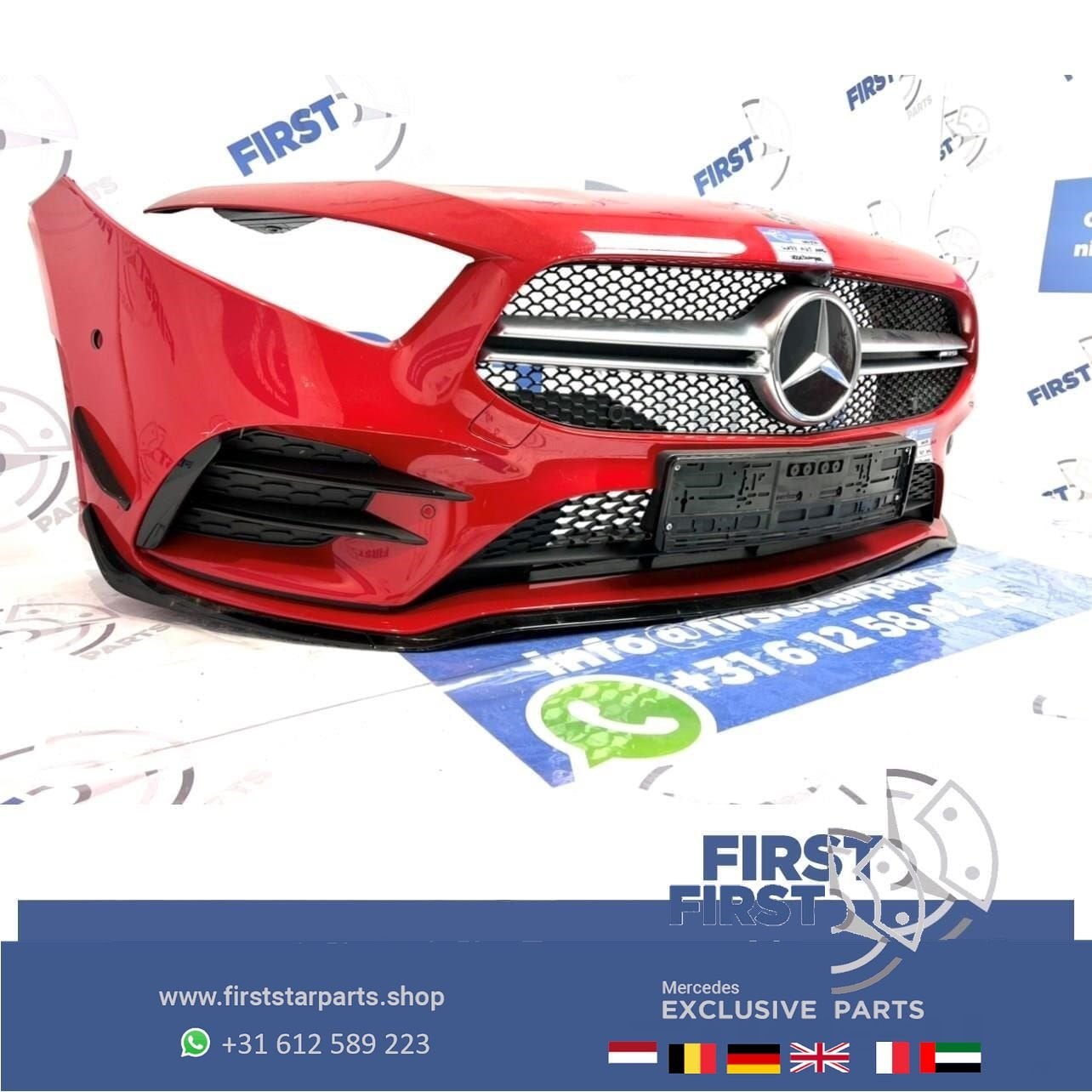 W177 A35 AMG Voorbumper AERO NIGHT PAKKET Mercedes A Klasse, Gebruikt, -, Voor, Ophalen of Verzenden