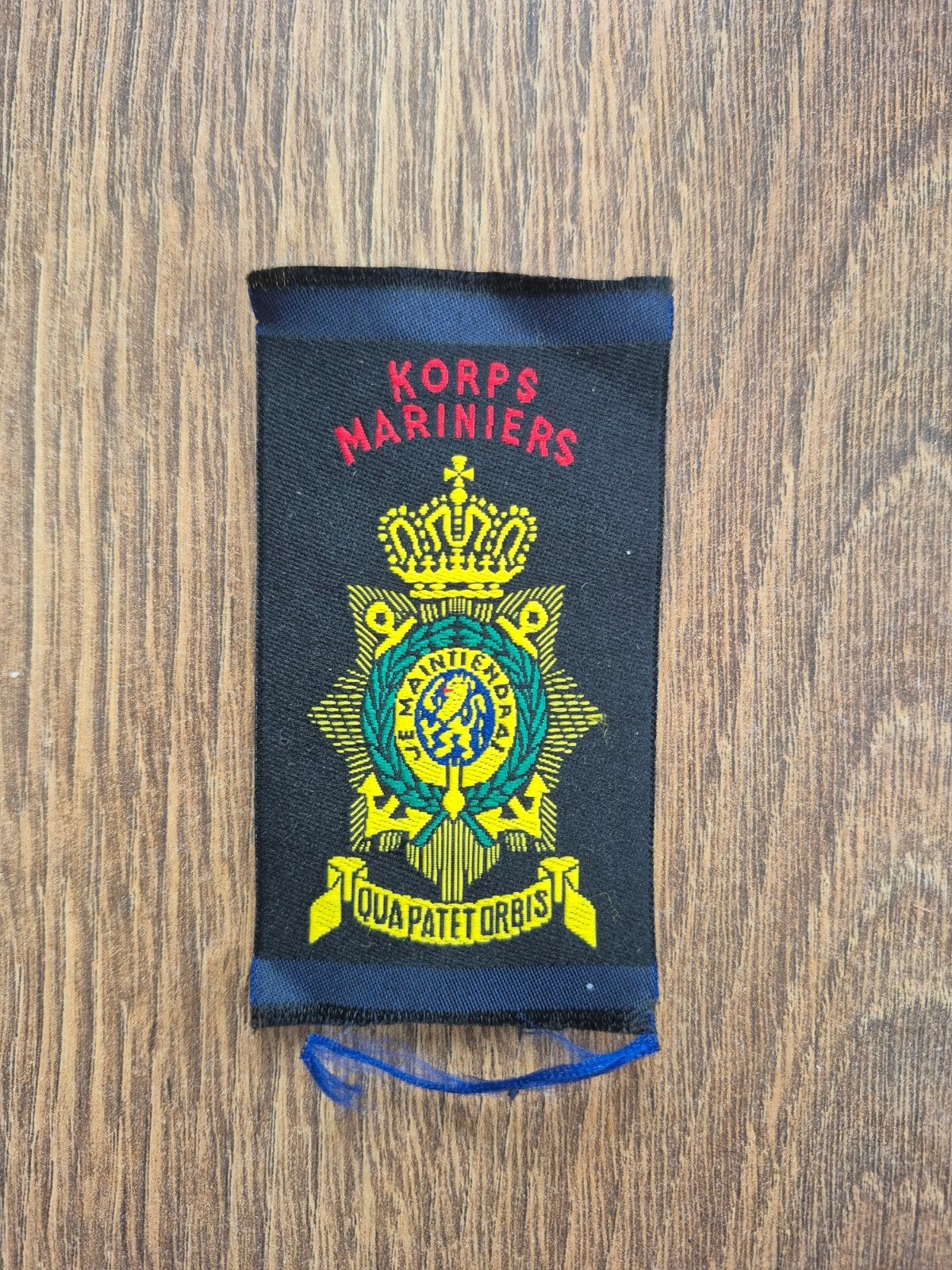 Embleem Korps Mariniers, Ophalen of Verzenden, Marine, Nederland, Embleem of Badge