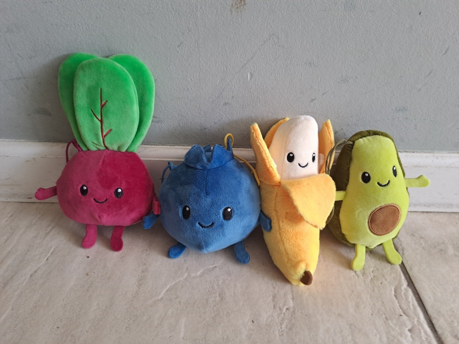 Leuke fruit knuffels van Lidl, Overige typen, Ophalen of Verzenden, Meerkleurig, Klein (minder dan 20 cm)