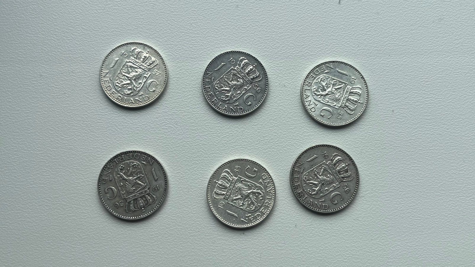 Zilveren guldens, Ophalen of Verzenden, Koningin Juliana, 1 gulden, Zilver