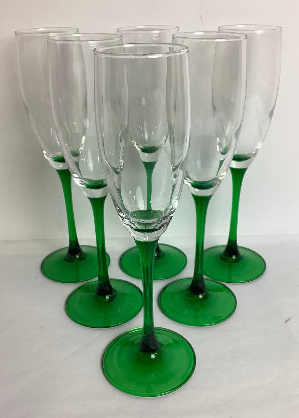 CHAMPAGNE GLAZEN - 6 stuks   (22 cm), Verzamelen, Glas en Borrelglaasjes, Ophalen of Verzenden, Zo goed als nieuw, Overige typen