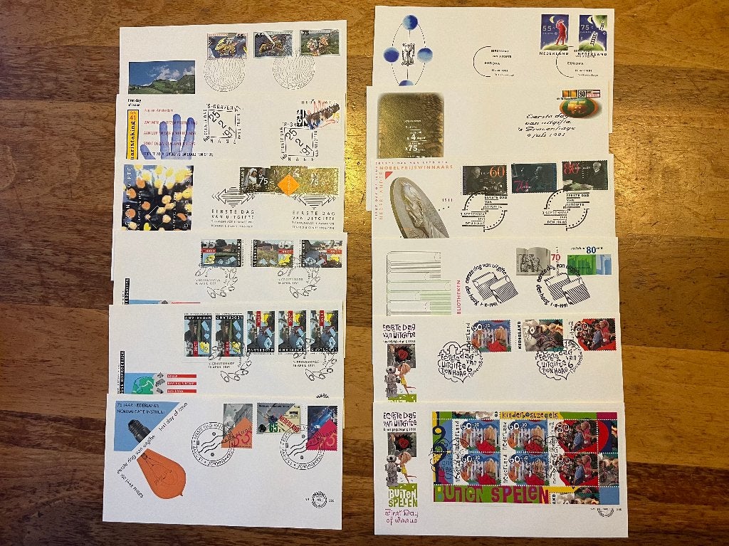 FDC's Nederland - jaargang 1991 compleet, Ophalen of Verzenden, Onbeschreven, Nederland