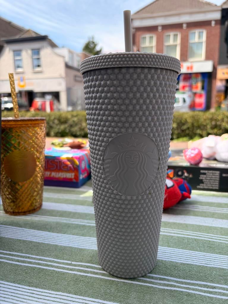Starbucks Tumbler Grijs, Overige typen, Kunststof, Ophalen of Verzenden, Zo goed als nieuw