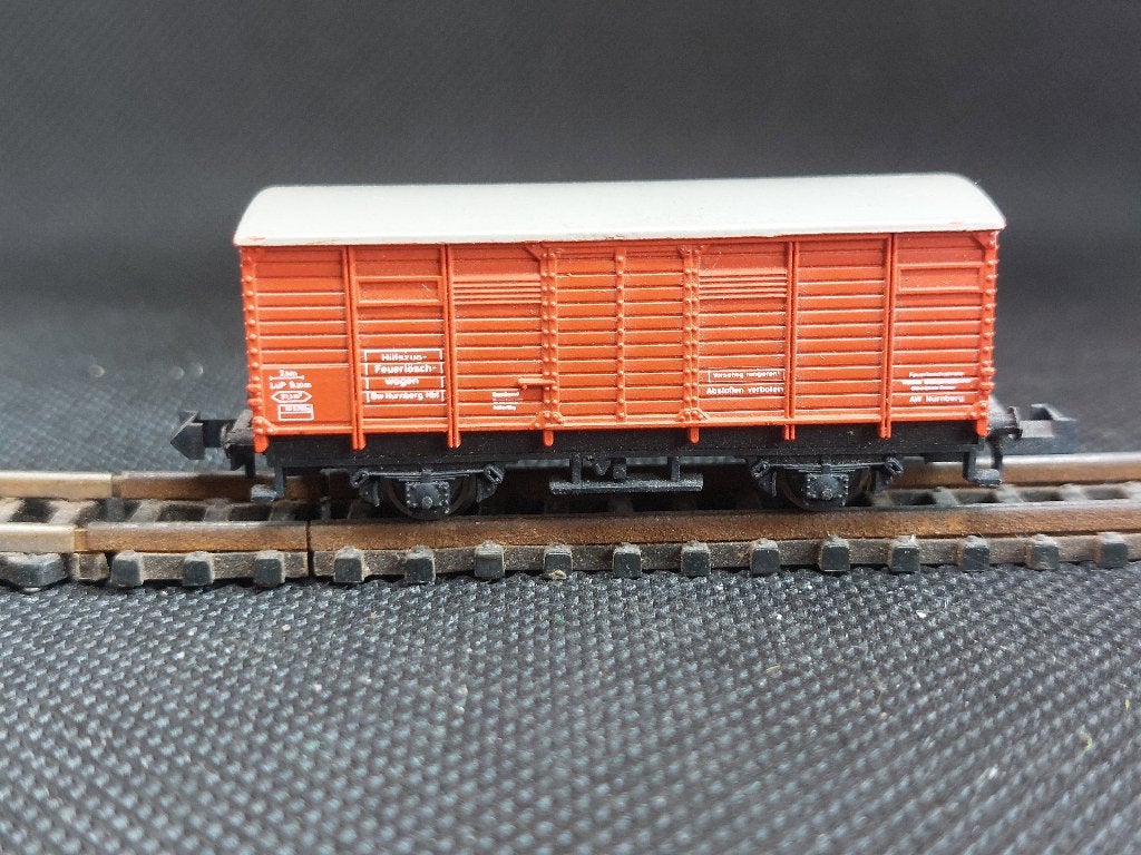 Minitrix 3514 - dienstwagen ongevallentrein (13188), Gebruikt, Gelijkstroom, Trix, Wagon