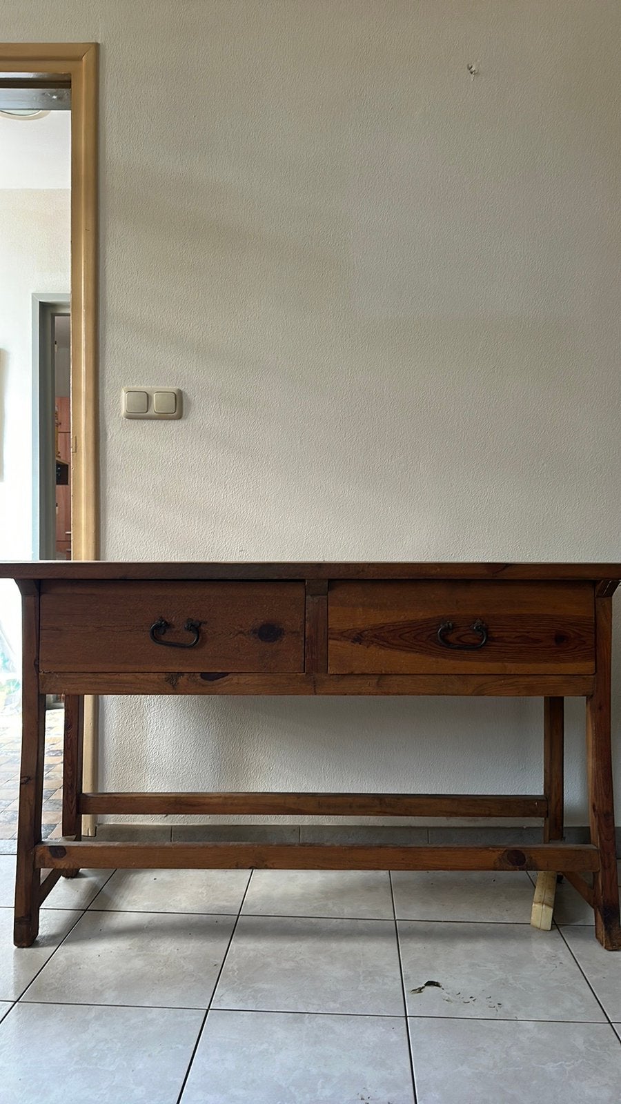 Commode :werktafel, Ophalen, Gebruikt, 150 tot 200 cm, Overige houtsoorten