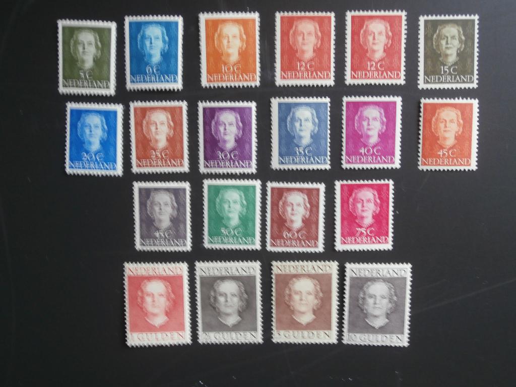 NL 1949-1951; serie KONINGIN JULIANA "EN FACE", Postzegels en Munten, Postzegels | Nederland, Verzenden, Na 1940, Postfris