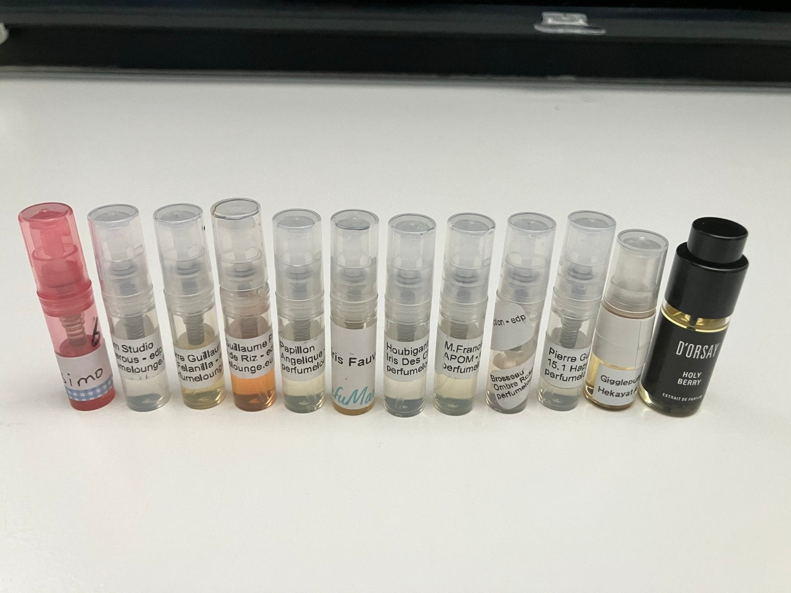 12 Niche parfum samples, Ophalen of Verzenden, Zo goed als nieuw