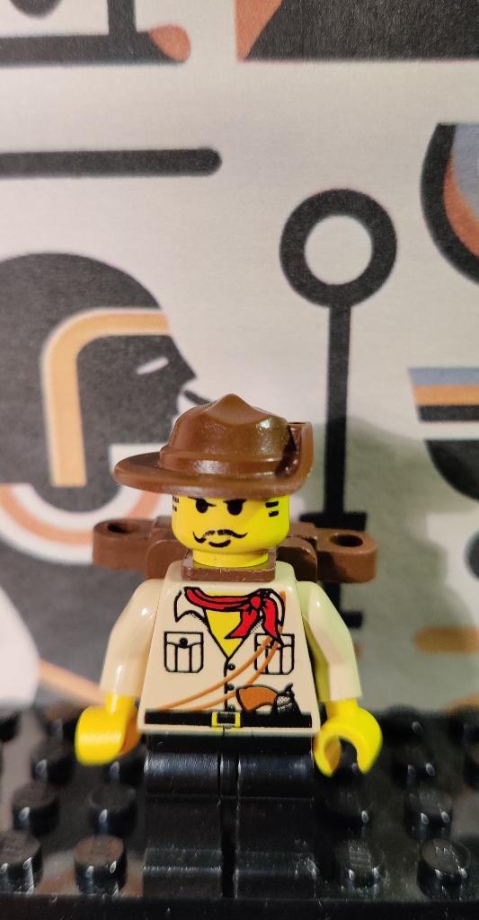 Lego Johnny Thunder (Desert) with Backpack, Gebruikt, Overige thema's, Lego, Ophalen of Verzenden