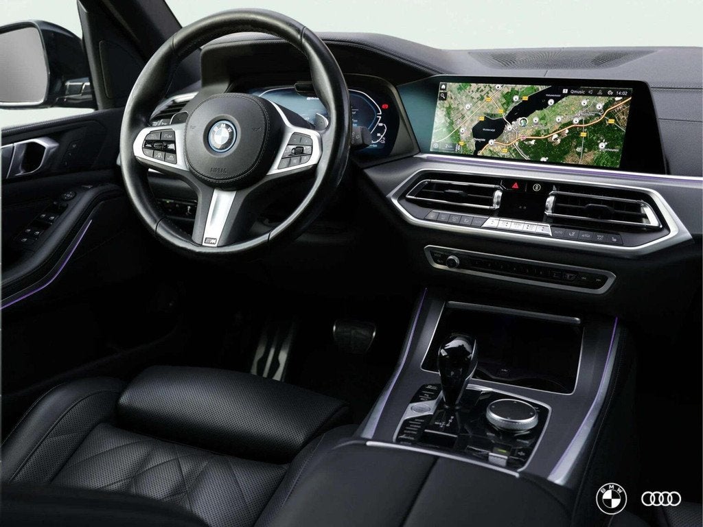 BMW X5 xDr45e M SPORT / ACC / HEADUP / HIFI / TREKHAAK / 21", Auto's, BMW, Met garantie (alle), Zwart, Hybride Elektrisch/Benzine