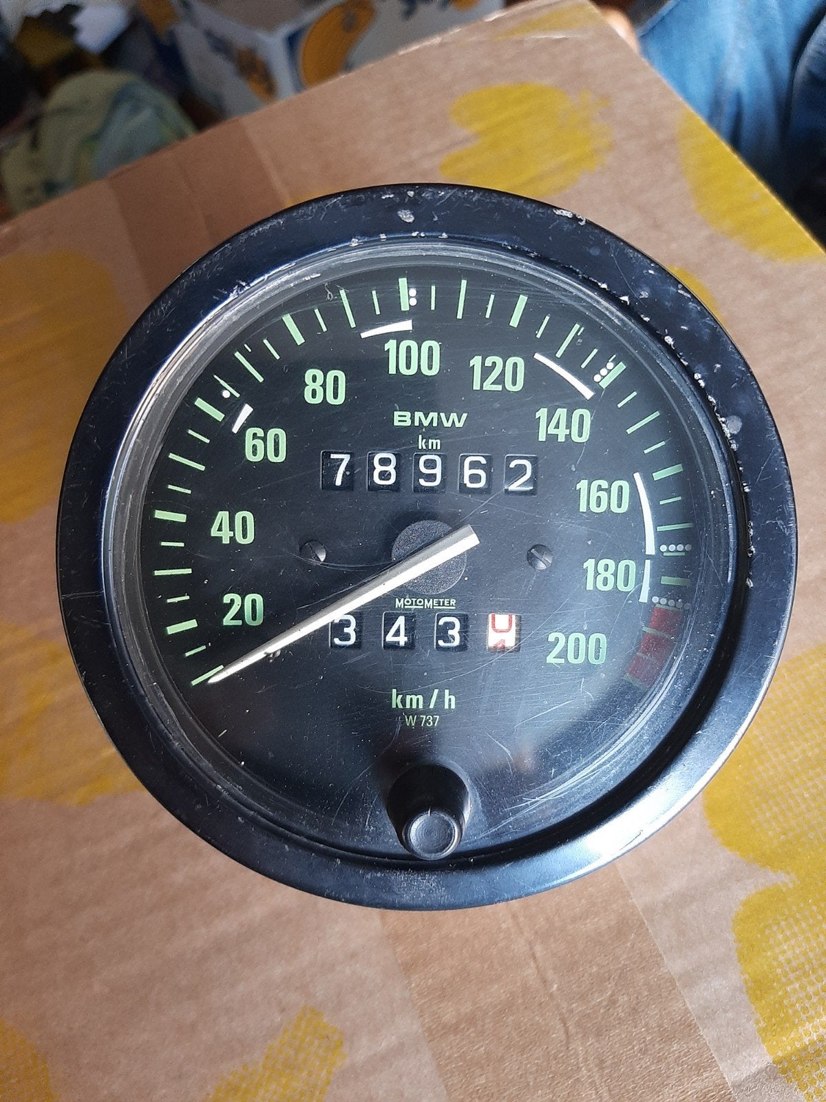 BMW snelheidsmeter W737 R100GS/PD, R80ST, Ophalen of Verzenden, Gebruikt