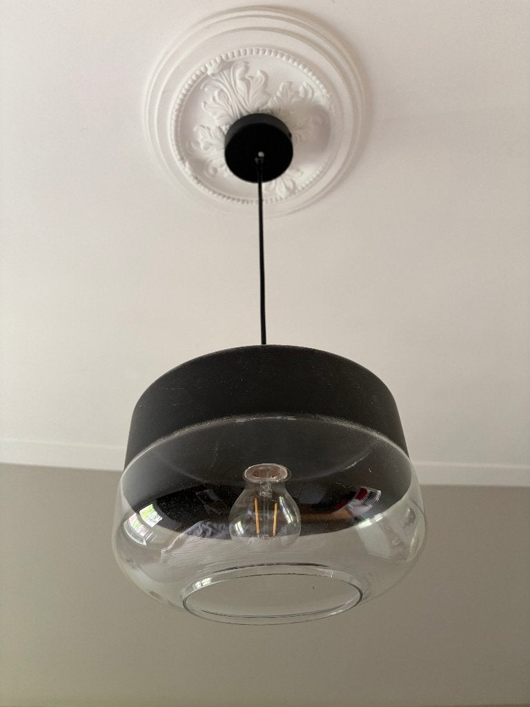 Hanglamp Bellini zwart, Ophalen of Verzenden, Glas