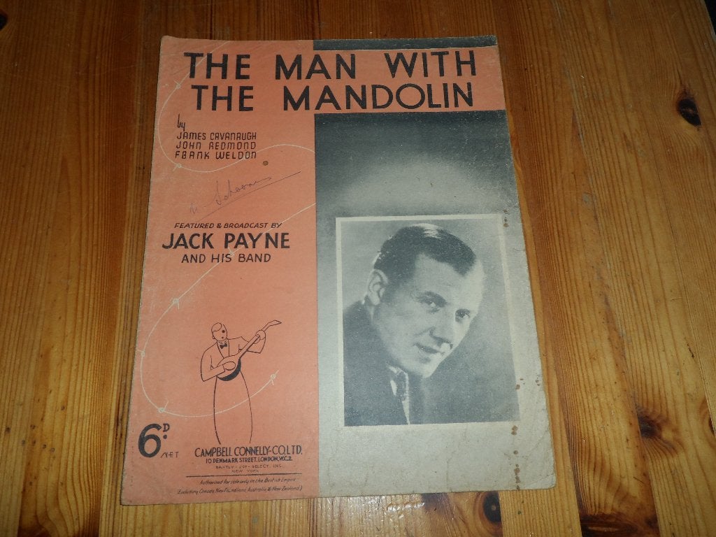 The man with the mandolin - cavanaugh / redmond / weldon, Muziek en Instrumenten, Gebruikt, Gitaar, Ophalen of Verzenden, Artiest of Componist