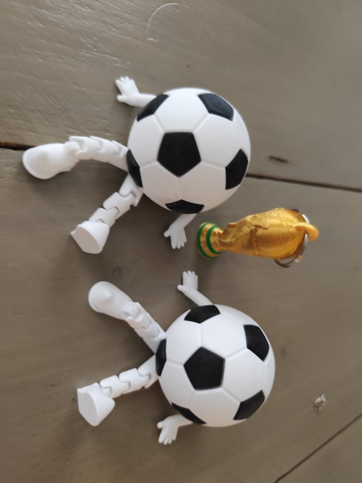 Voetbal setje met WK beker sleutelhanger, Ophalen of Verzenden, Nieuw, Overige typen