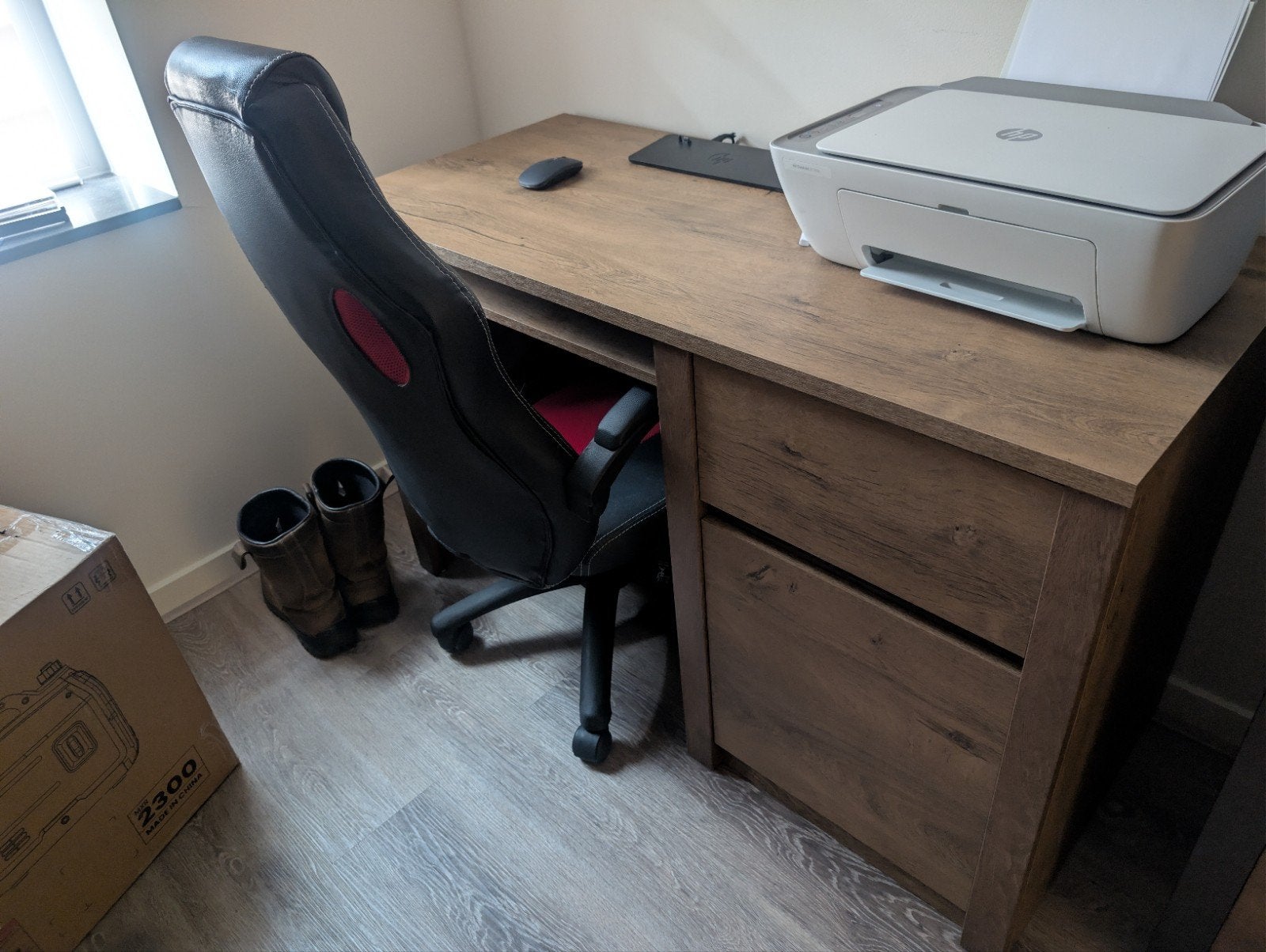 Monaco Bureau - Met gratis Bureaustoel, 120 cm, Spaanplaat of MDF, Met lades, Ophalen of Verzenden