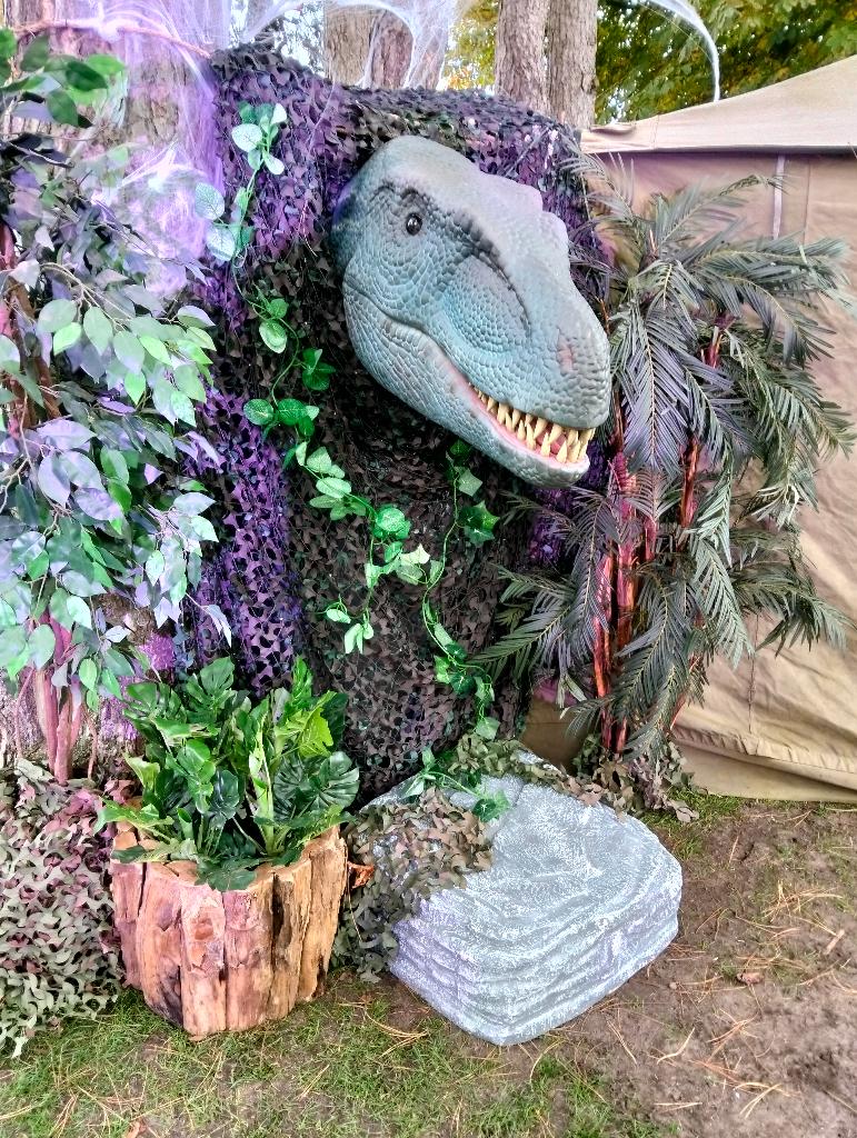 Dinosaurus verhuur, themadecoraties, dino, decorverhuur, Verzenden, Zo goed als nieuw, Fantasy