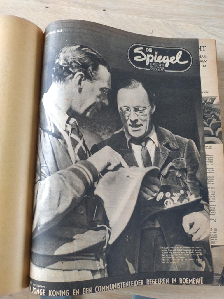 Ingebonden Jaargang Weekblad De Spiegel, Ophalen of Verzenden, Gelezen
