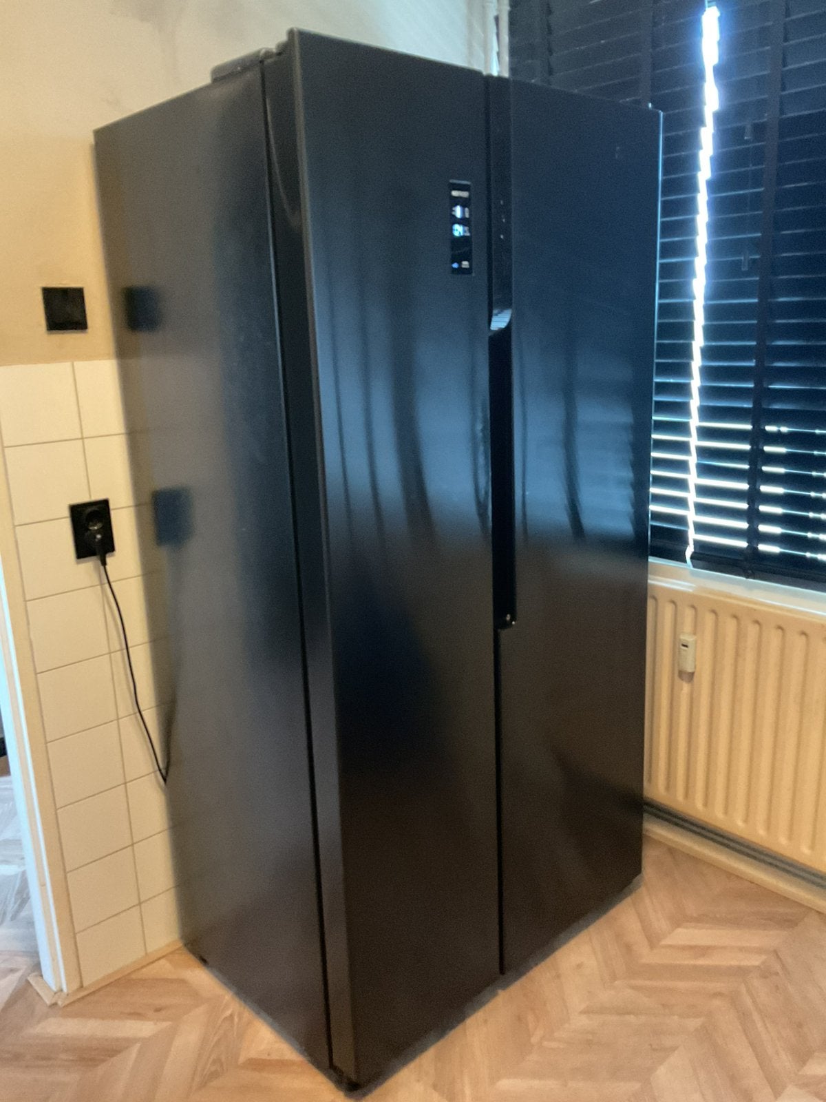 ETNA AKV578ZWA Amerikaanse koelkast, Witgoed en Apparatuur, Koelkasten en IJskasten, Ophalen, 200 liter of meer, 60 cm of meer