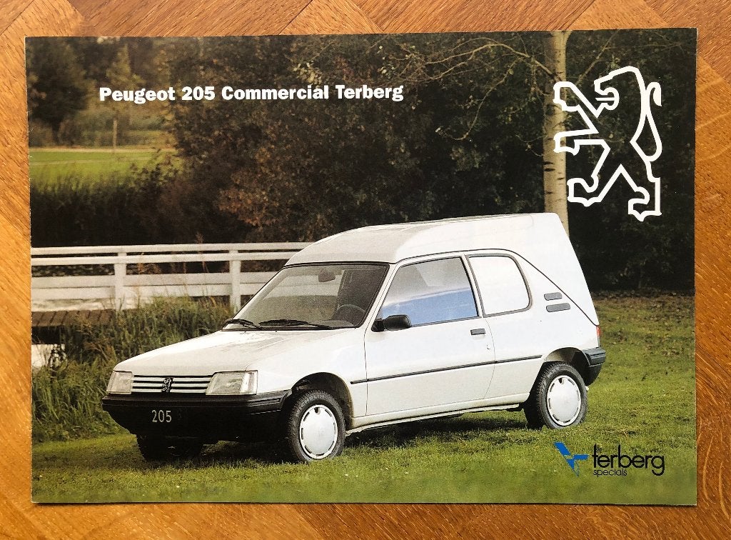 Peugeot 205 Commercial Terberg folder 1994, Boeken, Auto's | Folders en Tijdschriften, Verzenden, Nieuw, Peugeot, Peugeot