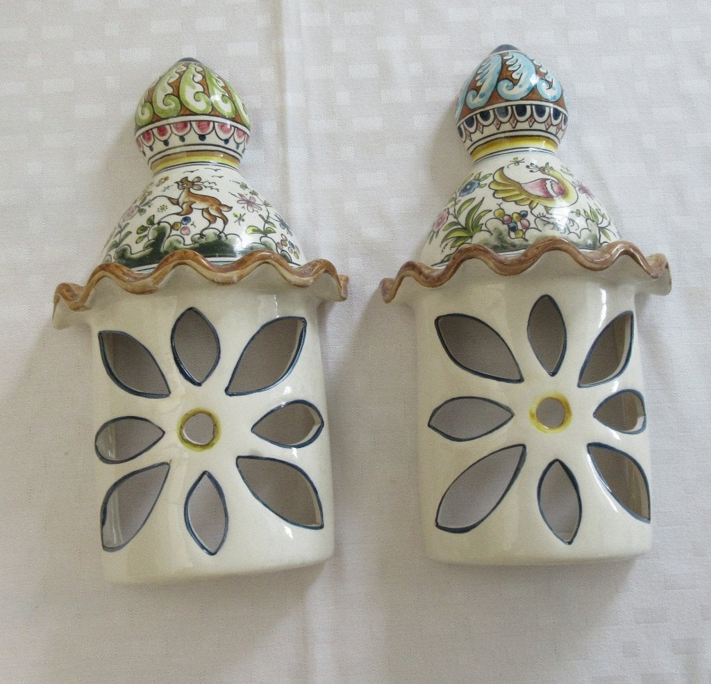 2 Wandlantaarns Portugees, Ophalen of Verzenden, Keramiek of Aardewerk