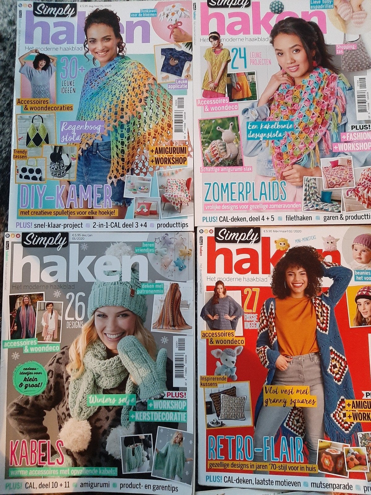 4x Simply Haken tijdschriften - diverse edities, Hobby en Vrije tijd, Ophalen of Verzenden, Nieuw, Haken, Patroon of Boek