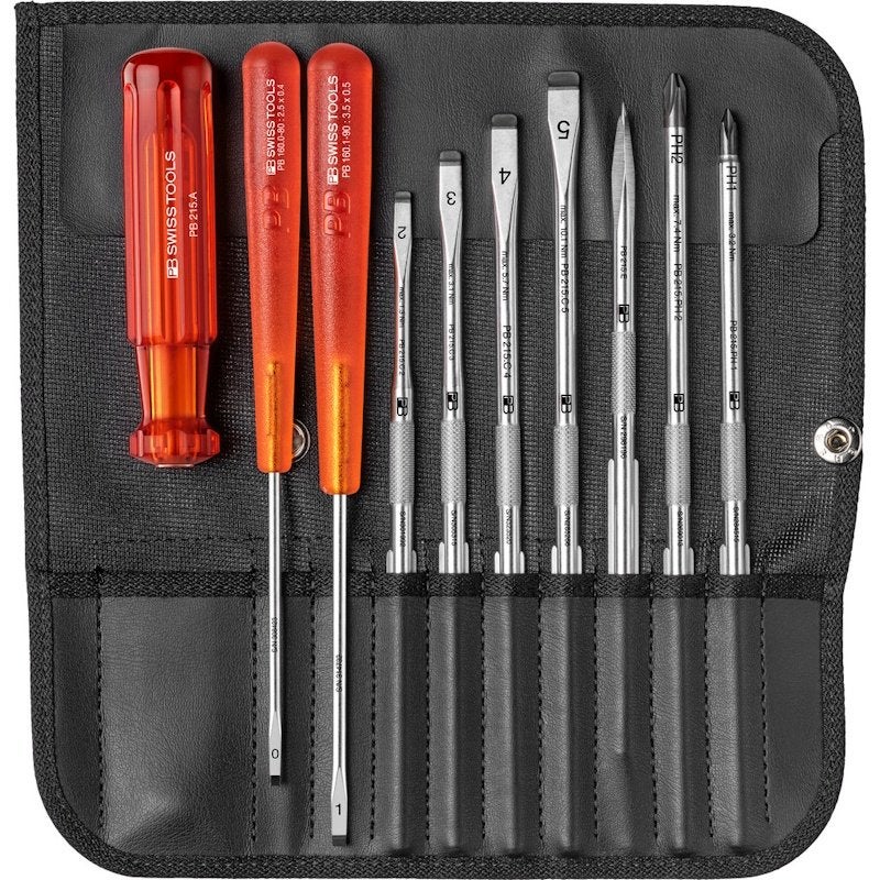PB Swiss Tools 215, schroevendraaierset in soepel oprol-etui, Ophalen of Verzenden, Nieuw, Schroevendraaier, Overige merken
