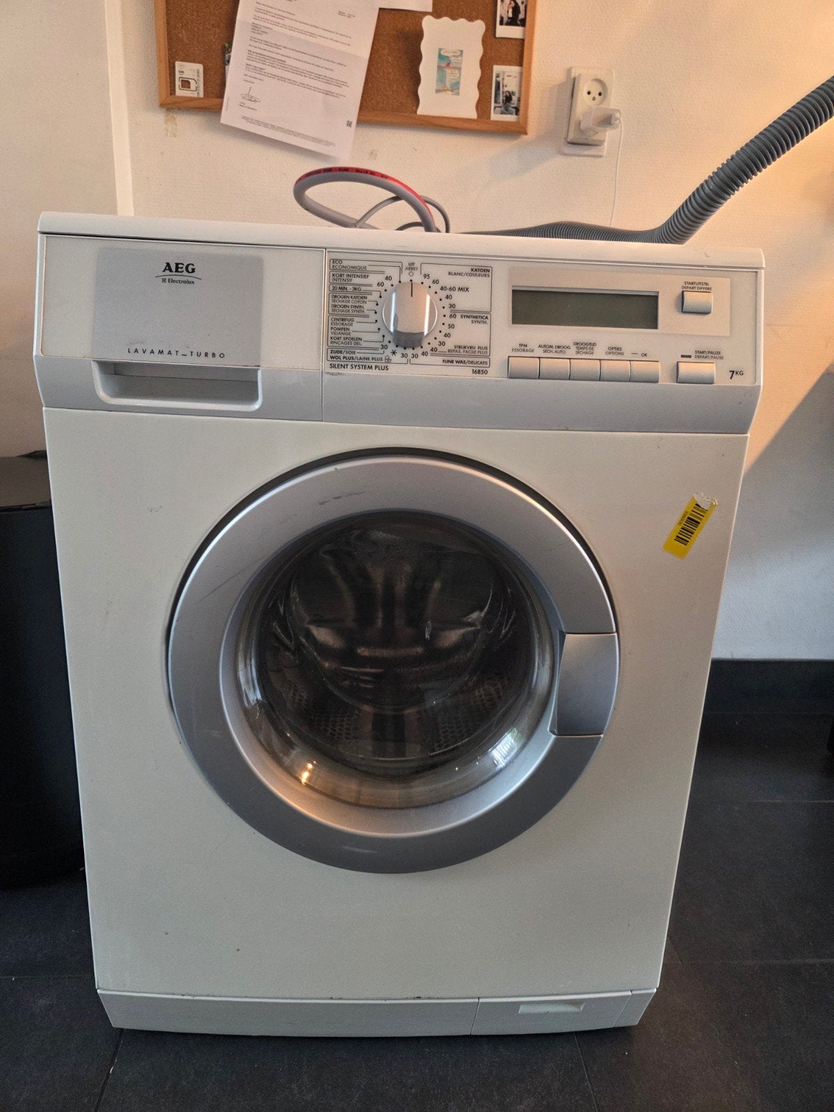 AEG Lavamat Turbo 7 kg, Witgoed en Apparatuur, Wasmachines, Ophalen, Gebruikt, 1200 tot 1600 toeren, 85 tot 90 cm