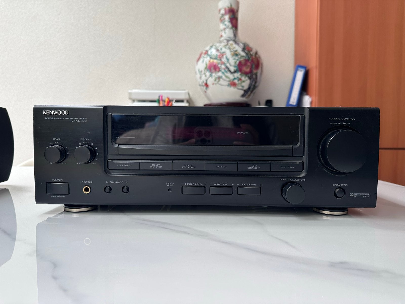 Vintage Kenwood KA-V3700 AV-versterker met Dolby Pro Logic, Audio, Tv en Foto, Gebruikt, 60 tot 120 watt, Ophalen, Overige merken